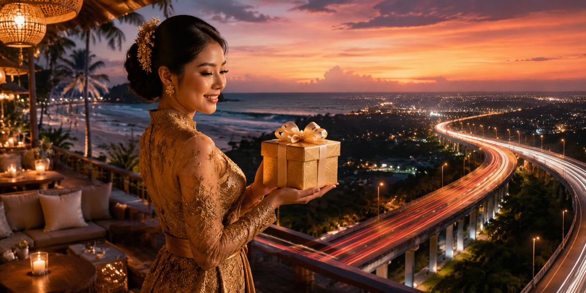 Pemain menikmati casino dan taruhan di tepi pantai yang cerah